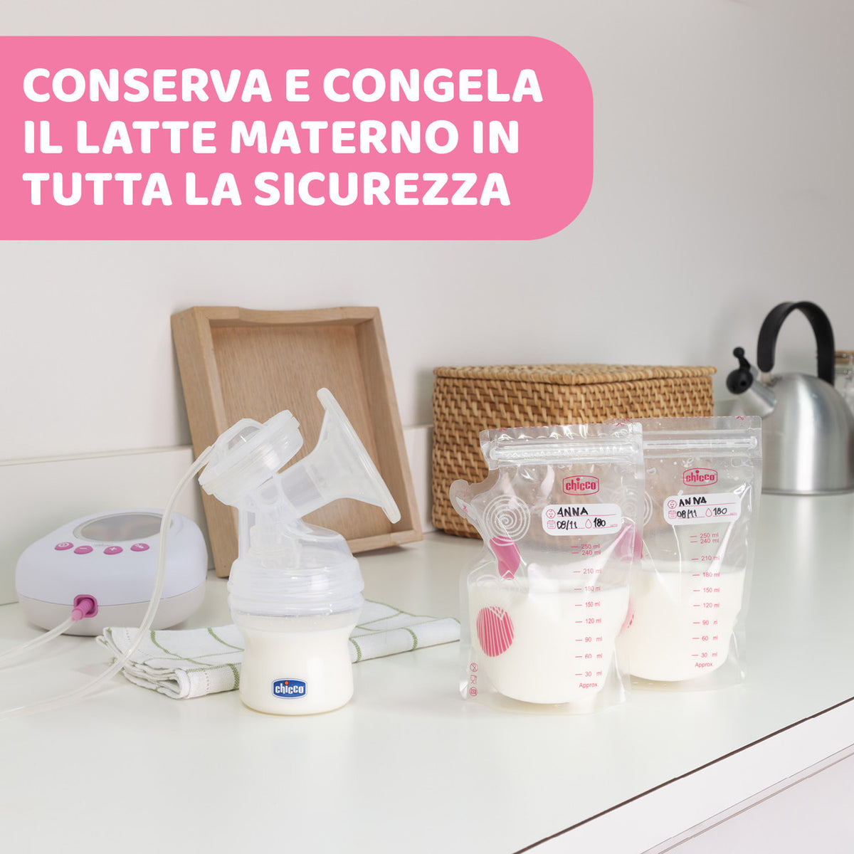 Sacchetto per latte materno -30pz Chicco
