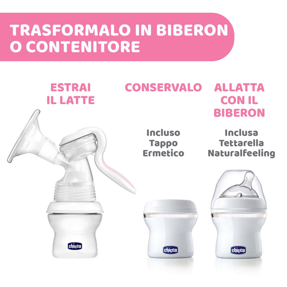 Tiralatte manuale naturalfeeling Chicco