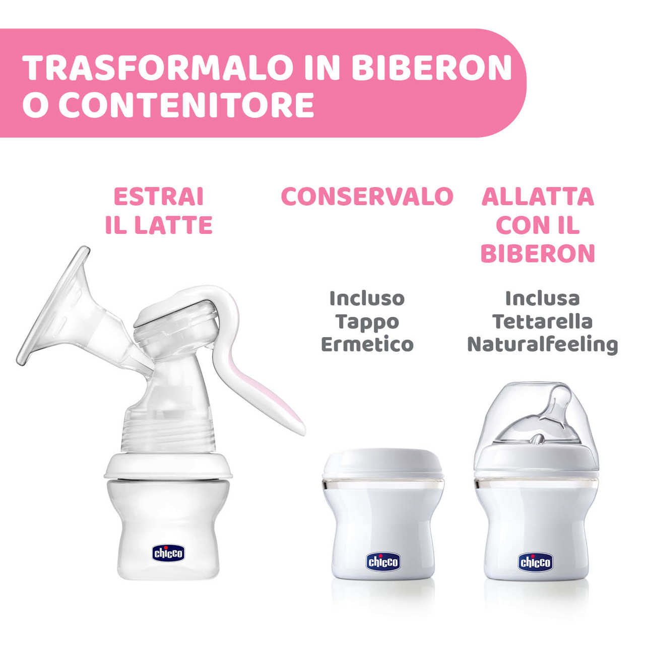 Tiralatte manuale naturalfeeling Chicco