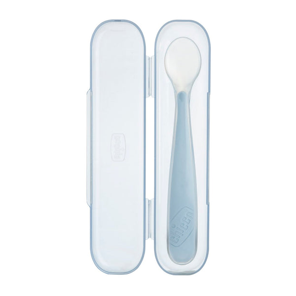 Cucchiaio morbido sil 6m+ grigio case up Chicco