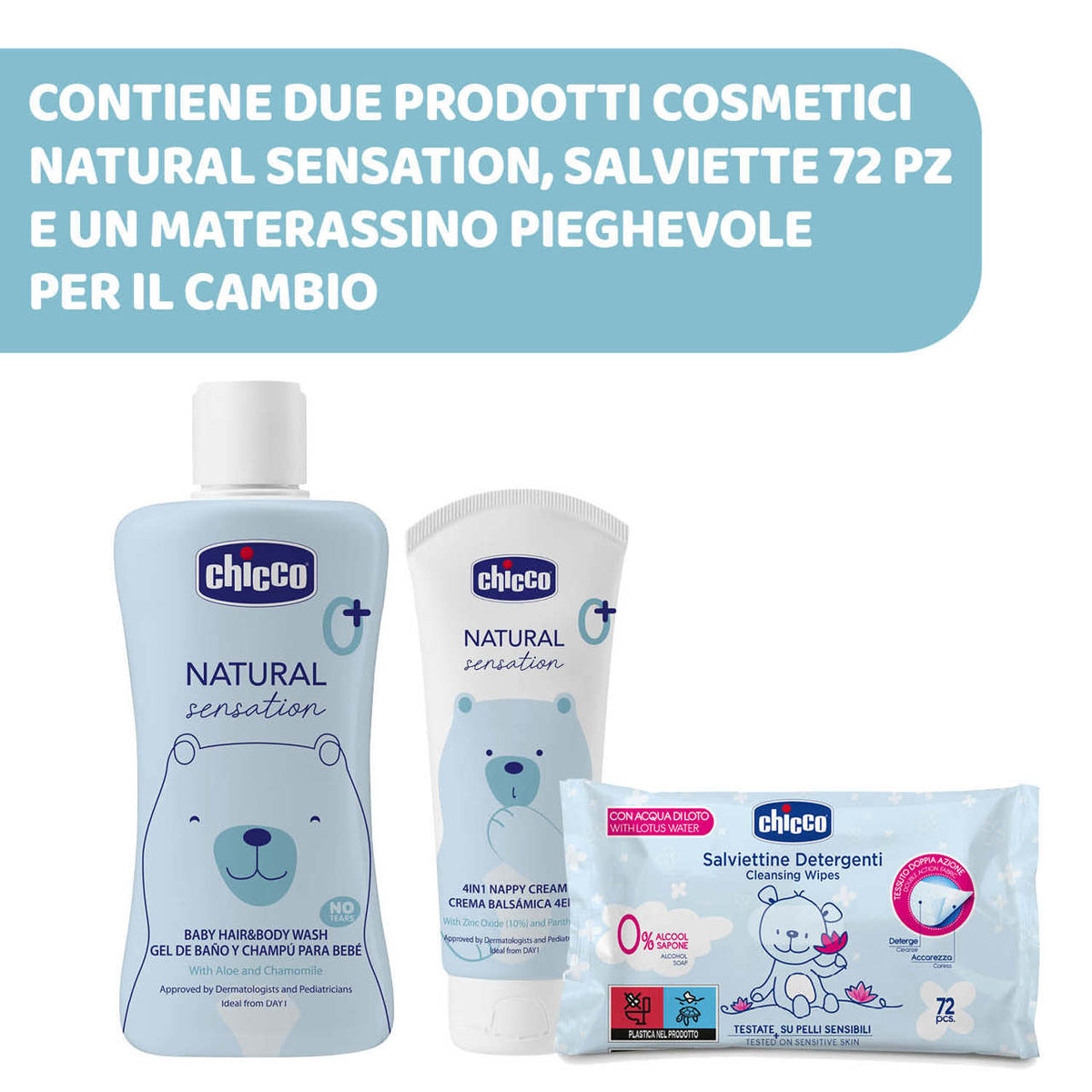 Zaino natural sensation con prodotti | Chicco
