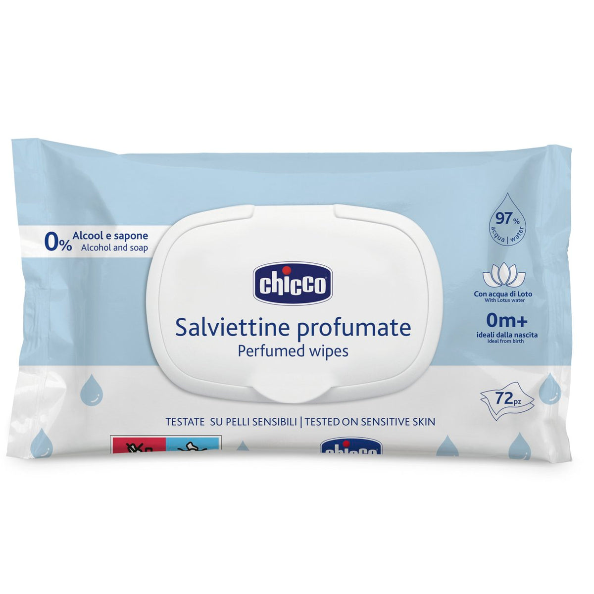 Nuove salviette 72pz con plaquette – pz. 12 Chicco