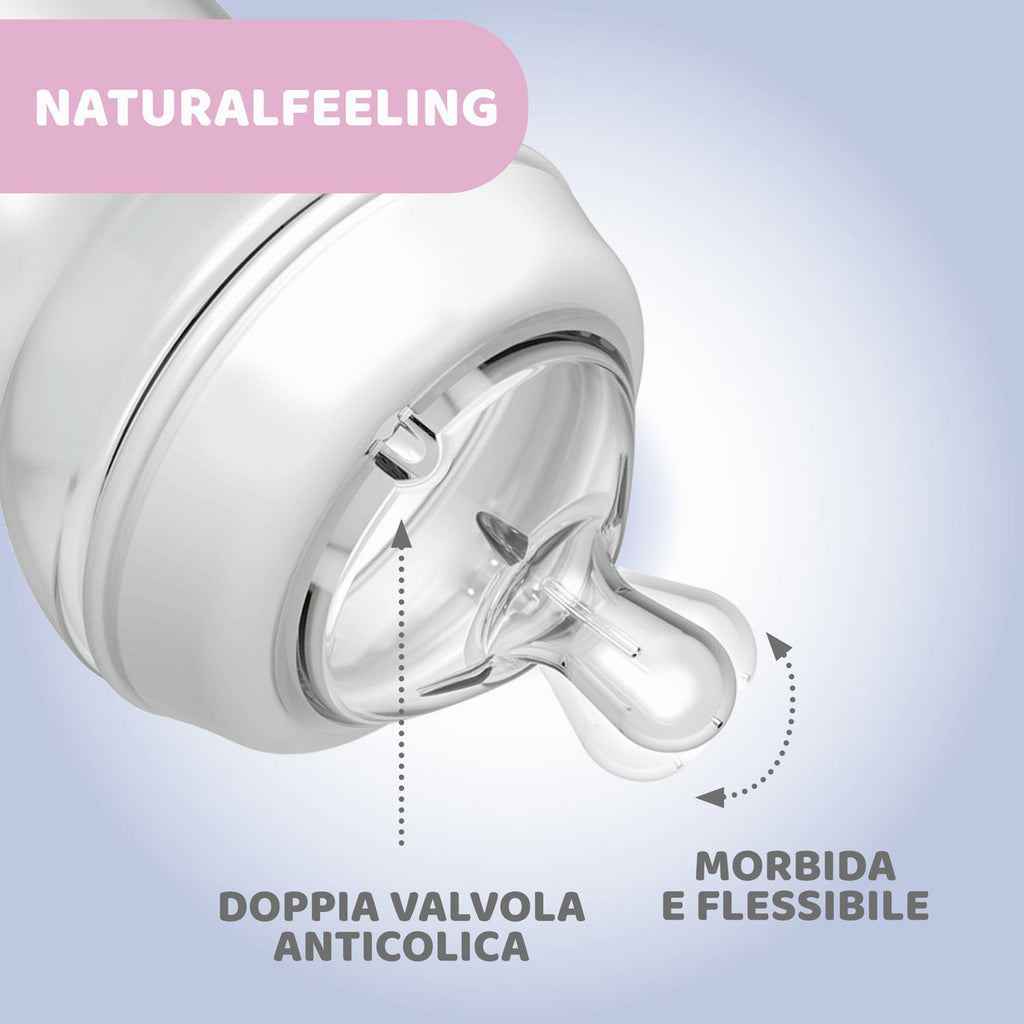 Biberon naturalfeeling pp 6m+ 330ml Chicco