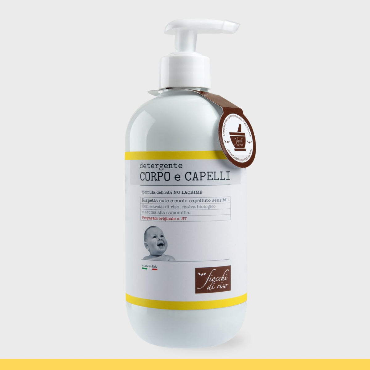 Detergente corpo e capelli 400ml – camomilla Fiocchi di Riso