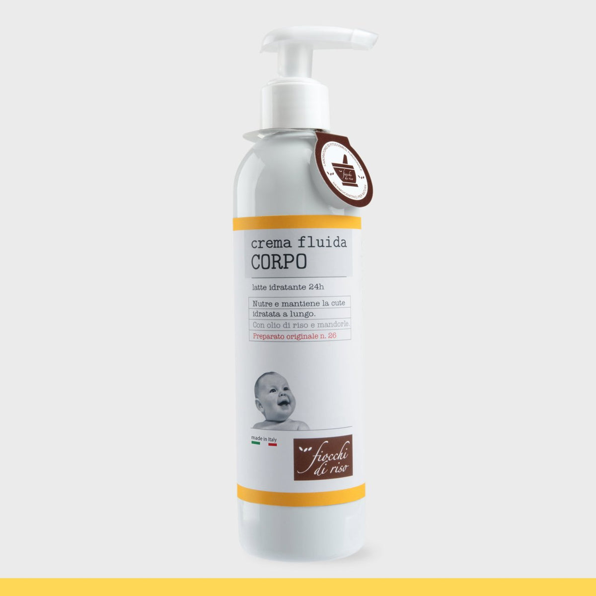 Crema fluida corpo 240ml – idratante Fiocchi di Riso