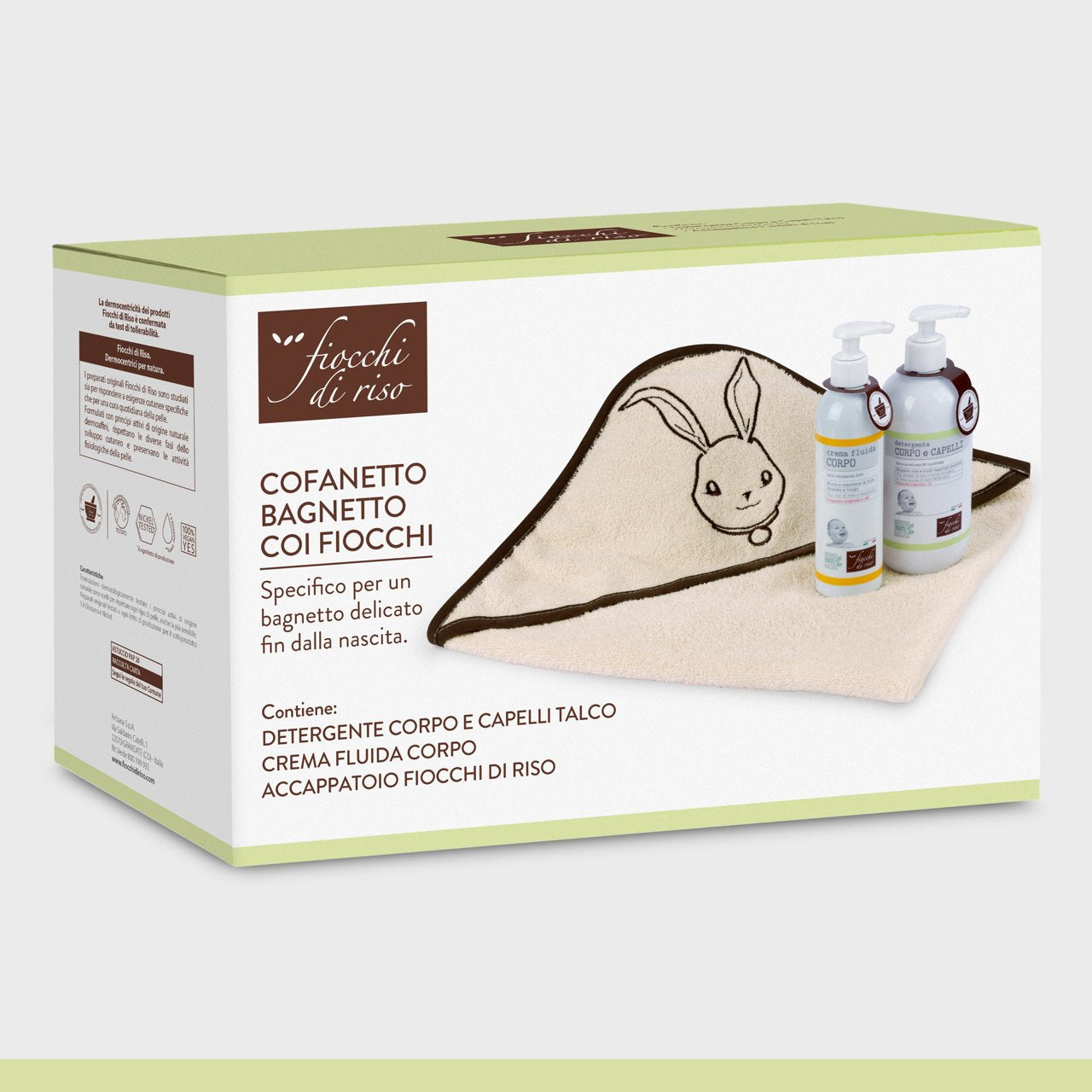 Cofanetto bagnetto coi fiocchi Fiocchi di Riso