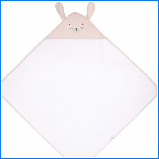 Asciugamano con cappuccio spugna rosa 90/90 c KikkaBoo