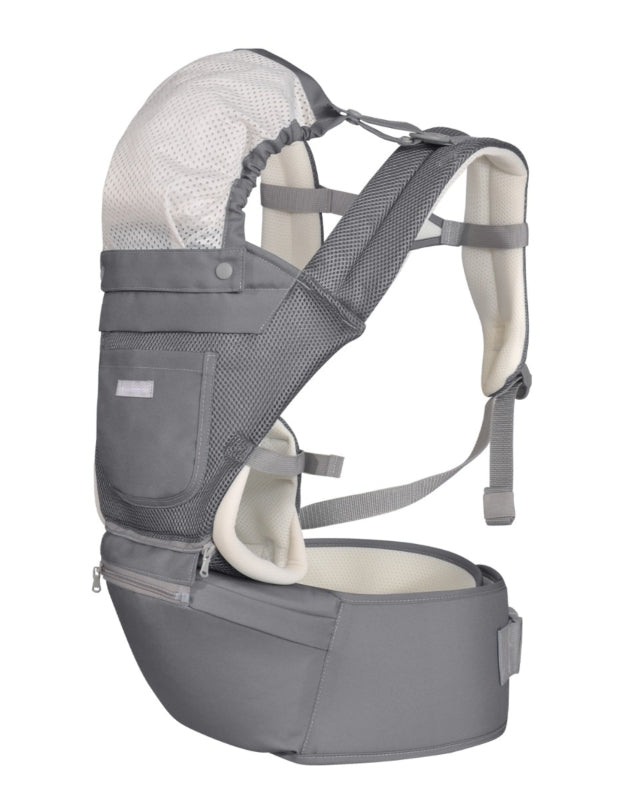 Marsupio 3in1 chloe mesh grigio KikkaBoo