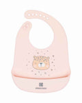 Bavaglino silicone savana rosa| KikkaBoo