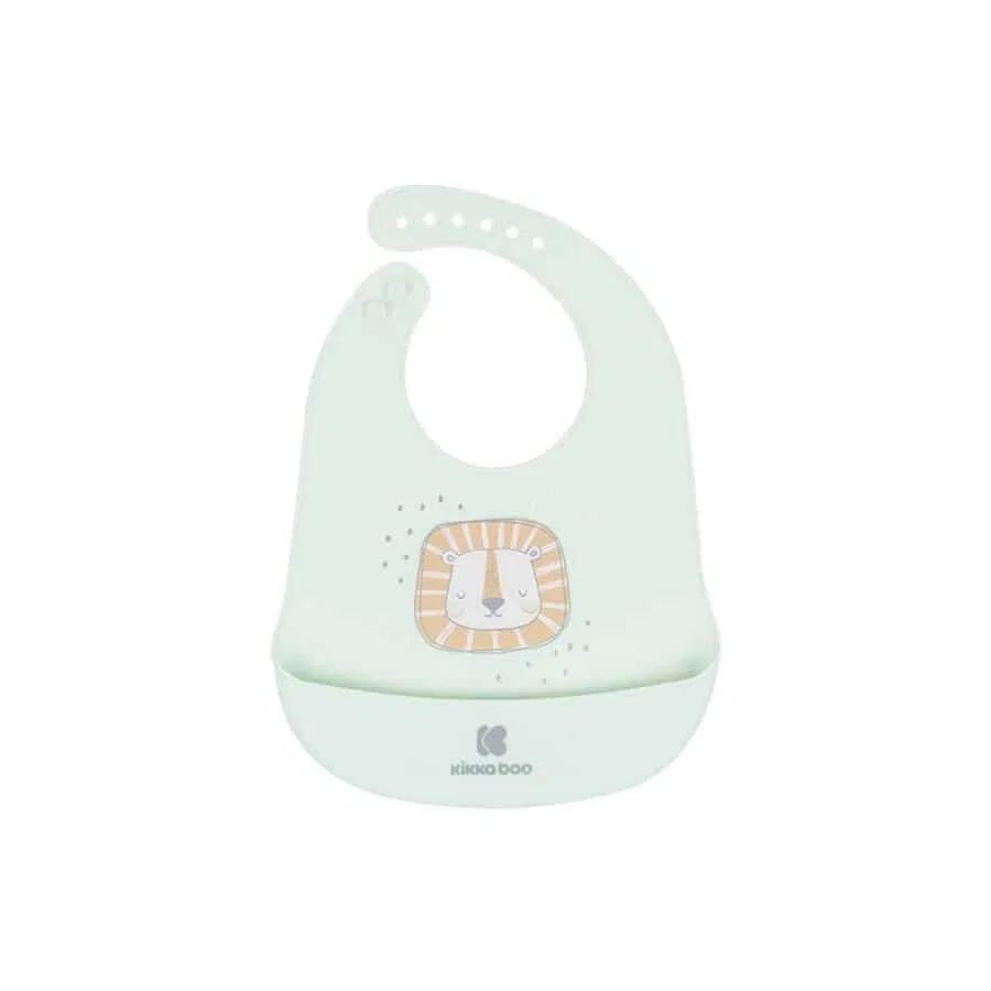 Bavaglino silicone savanna verde KikkaBoo