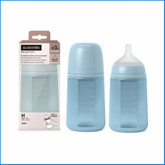 Biberon sil.240ml acqua flusso m Suavinex