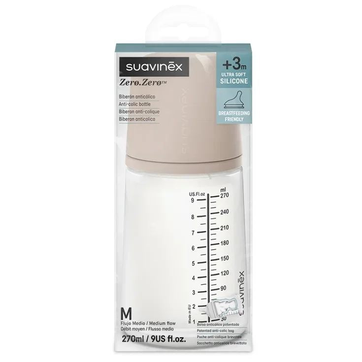 Biberon 270ml sil flusso m medium Suavinex