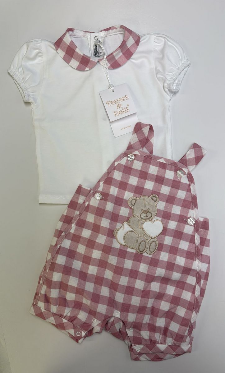 Pagliaccetto neonata fantasia quadretti