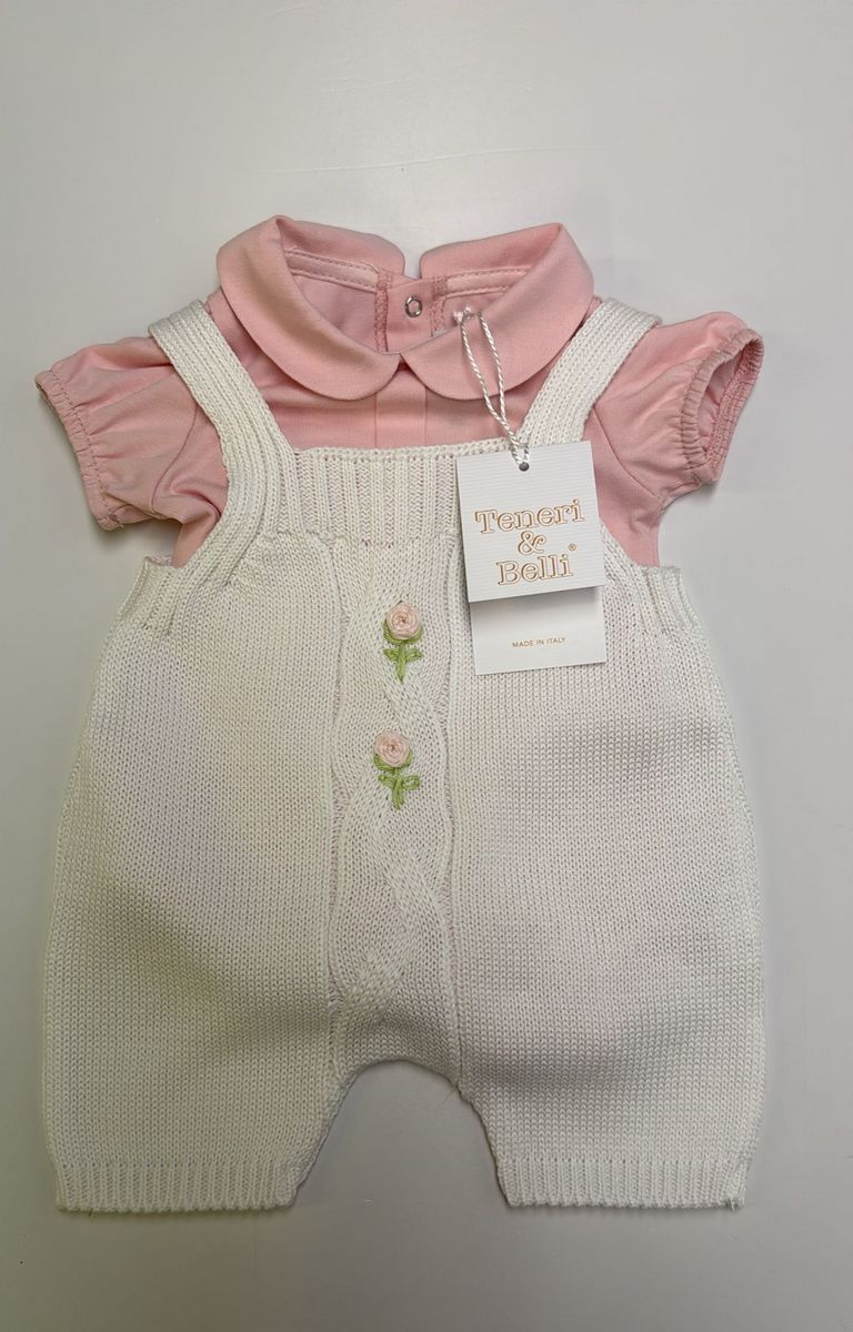 Pagliaccetto con t shirt bianca