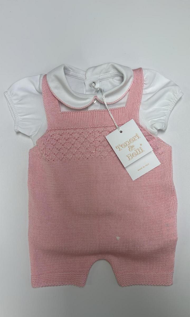 Pagliaccetto con t shirt bianca