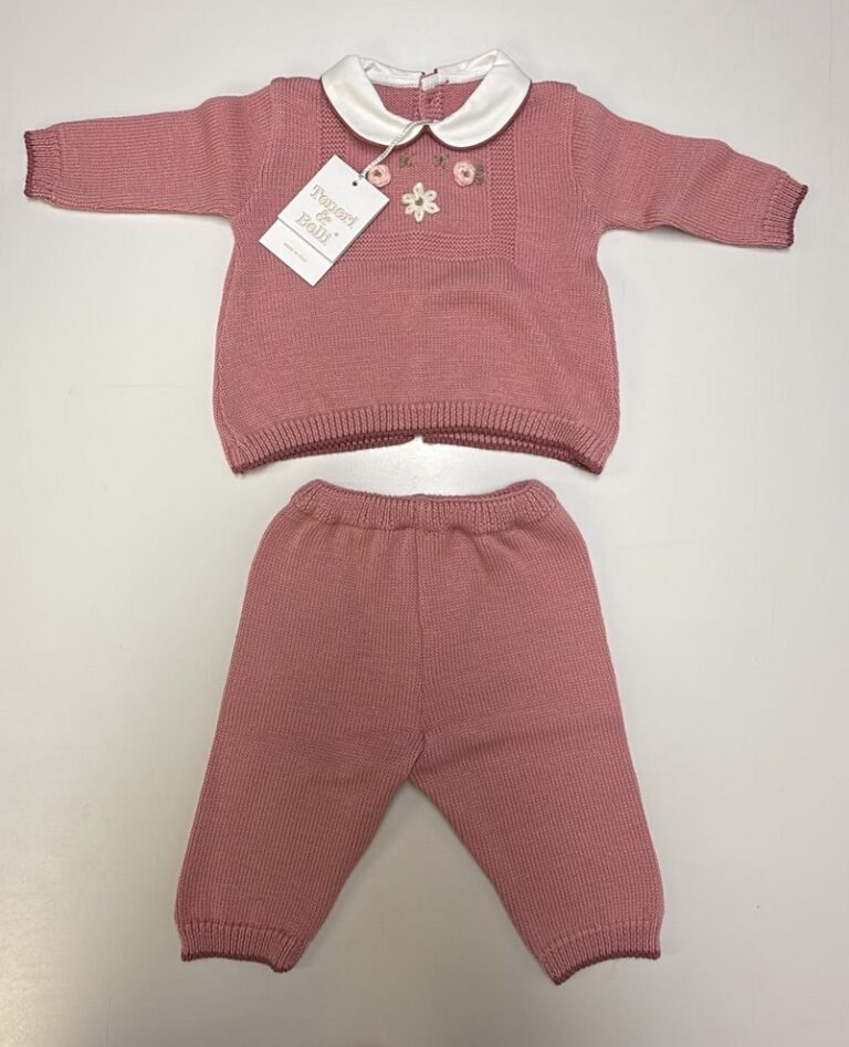 Completo 2 pezzi rosa malva