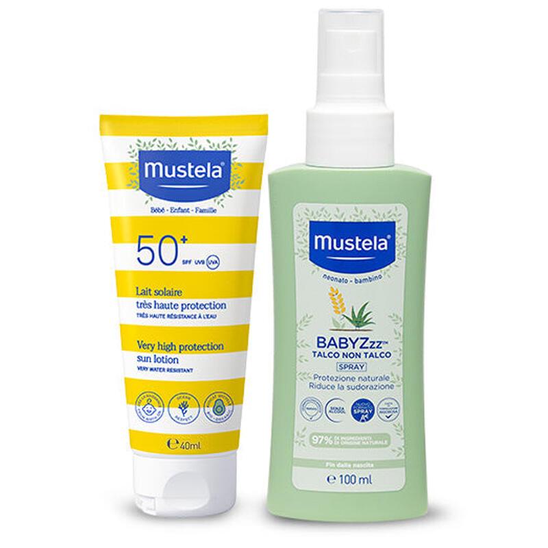 Bipack latte solare 40ml+babyzz spray Mustela
