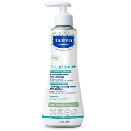Stelatopia+ Crema Relipidante e Anti-Prurito BIO Pelle Atopica 300ml Mustela