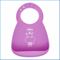 Bavaglino silicone con tasca blu Chicco