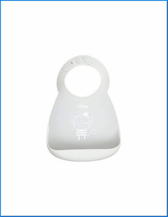 Bavaglino silicone con tasca blu Chicco