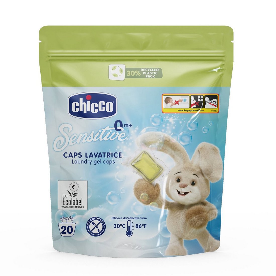 Caps lavatrice 20pz Chicco