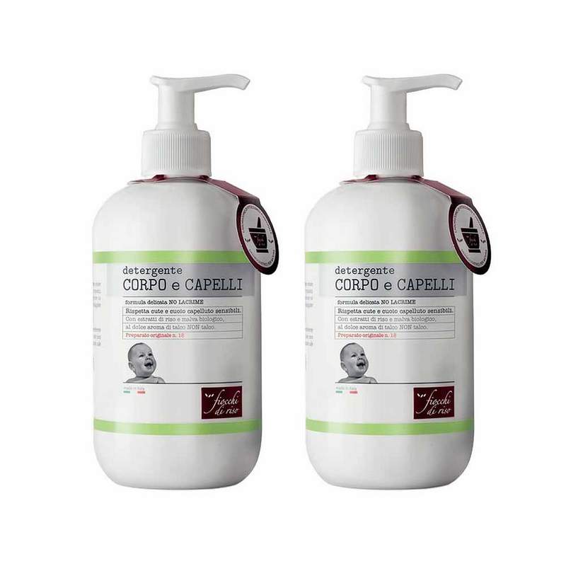 Bipacco detergente corpo capelli talco Fiocchi di Riso