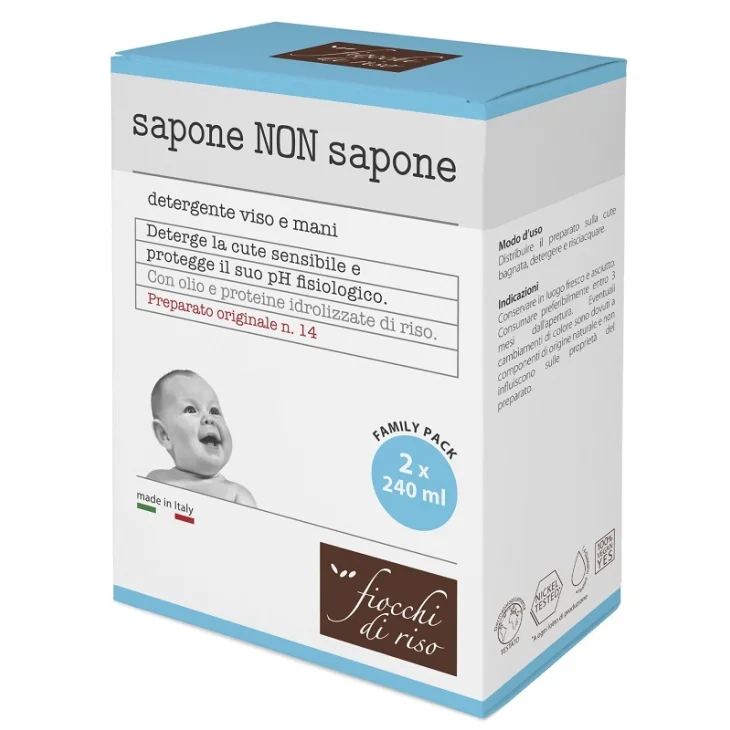 Bipacco sapone non sapone 240ml Fiocchi di Riso