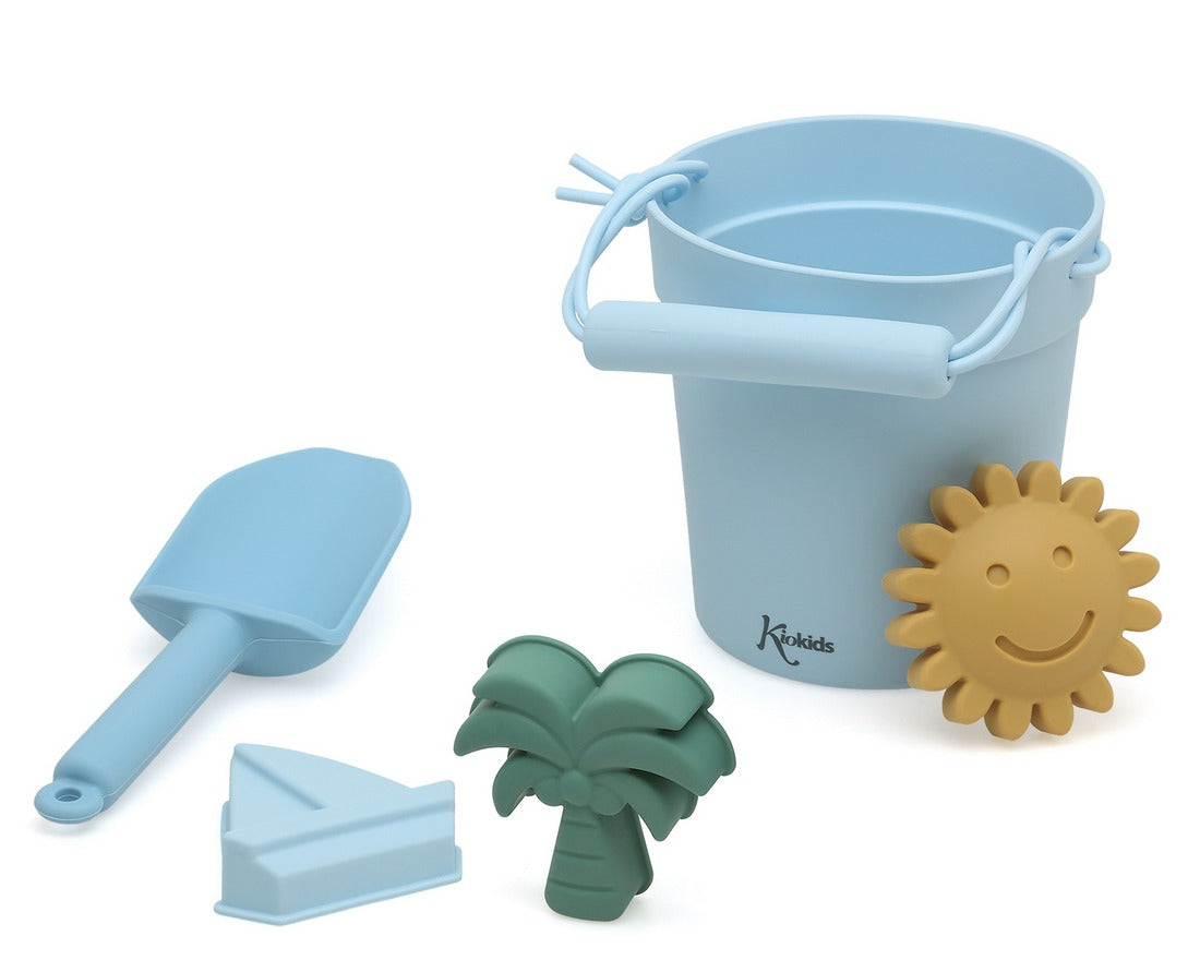Set secchio spiaggia azzurro Kiokids