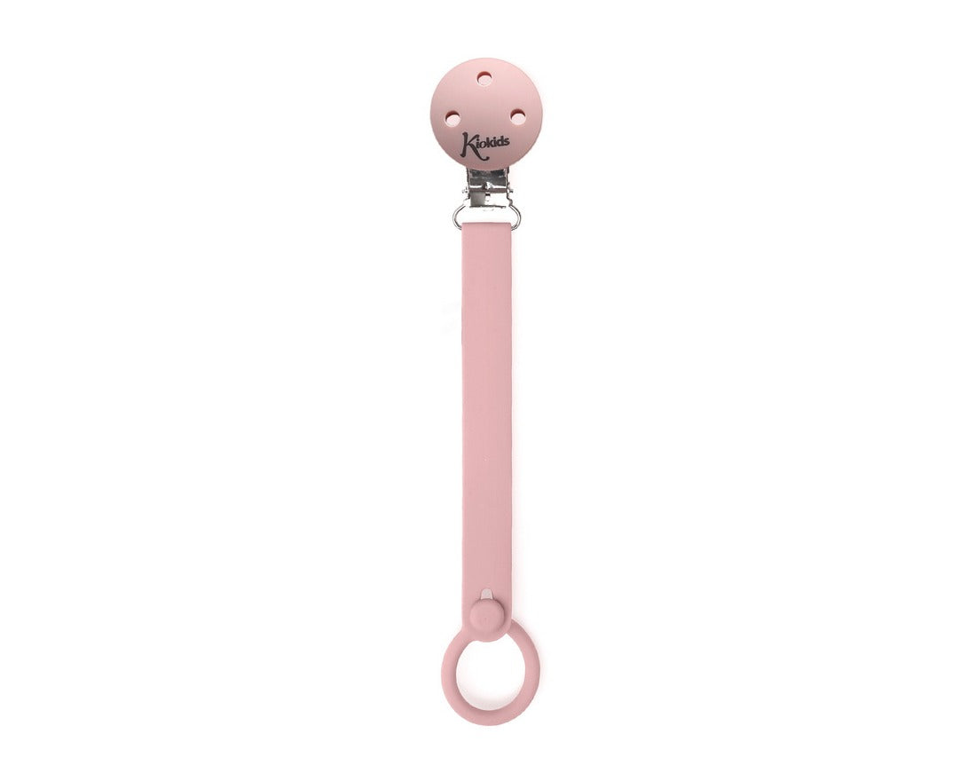 Clip salvasucchietto silicone rosa KioKids