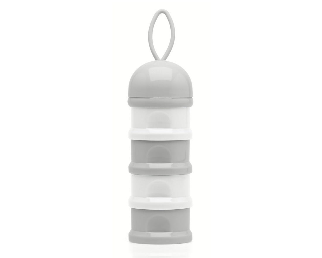 Dosatore latte in polvere bianco e grigio