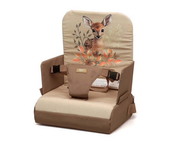 Seggiolone da viaggio pieghevole beige Kiokids
