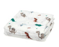 Mussolina con stampa animaletti Kiokids