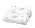 Mussola con stampa balene Kiokids