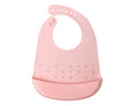 Bavaglino in silicone rosa Kiokids