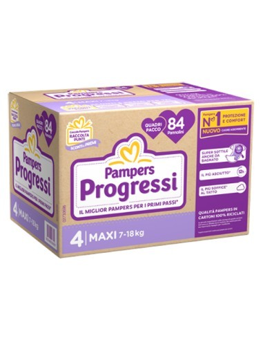 Pannolini progressi maxi 4 – kg.7-18 Pampers