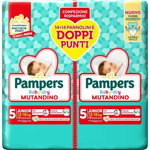 Mutandino baby dry duo junior x28 – 3 pezzi Pampers