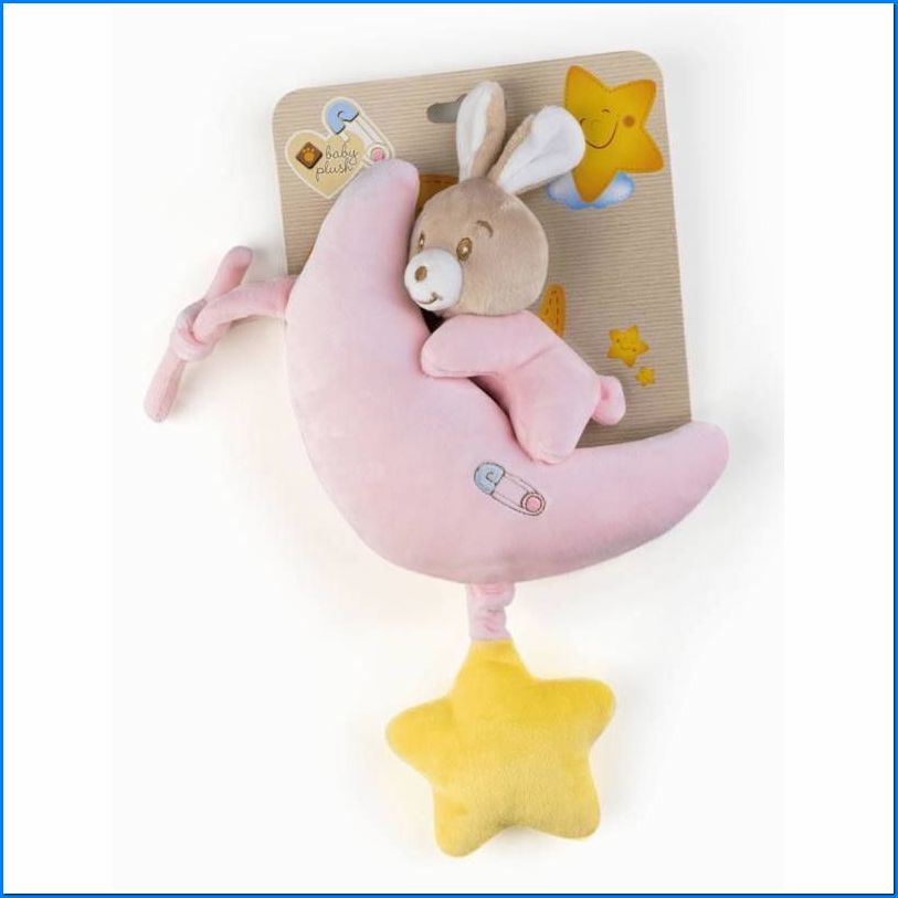 Coniglietta luna carillon – 35 cm. Baby Plush