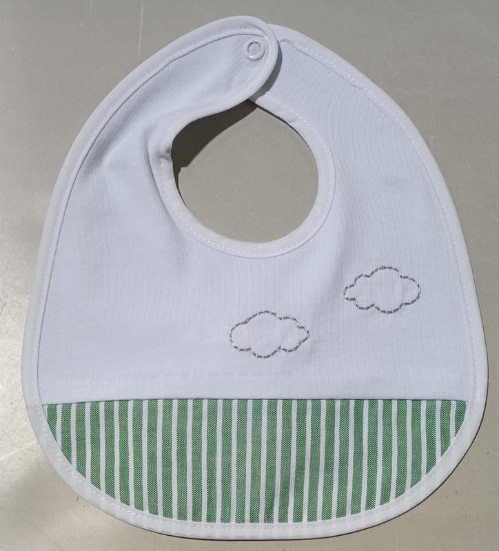 Bavetta con stampa nuvole