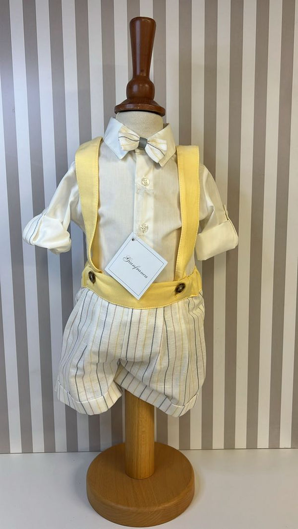 Completo salopette e camicia