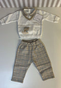 Completino 2 pz con pantalone quadrettato