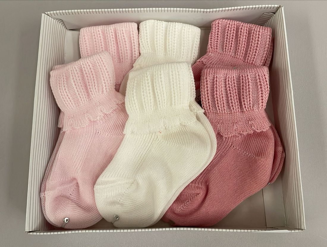 Calzino neonata 6 pezzi