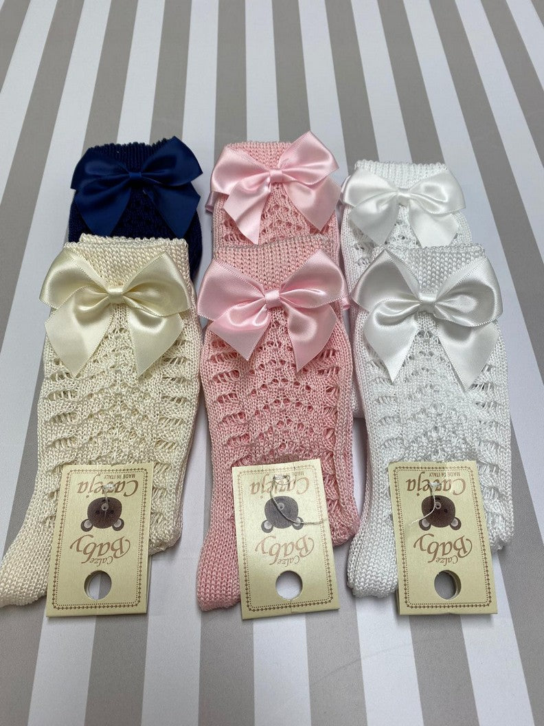 Gambaletto in puro cotone neonata 6 pezzi