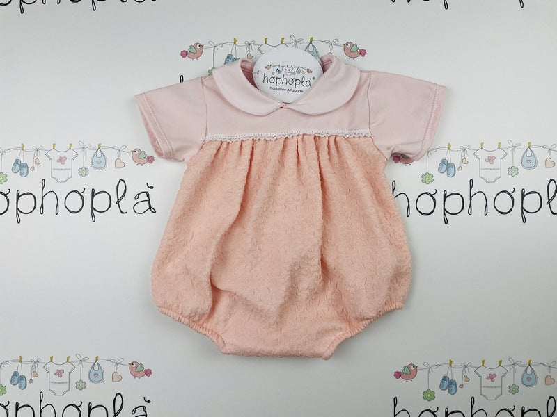 Pagliaccetto rosa neonata