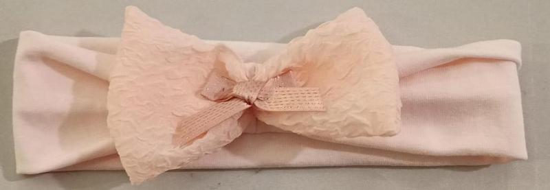 Fascia rosa fiocco in pizzo