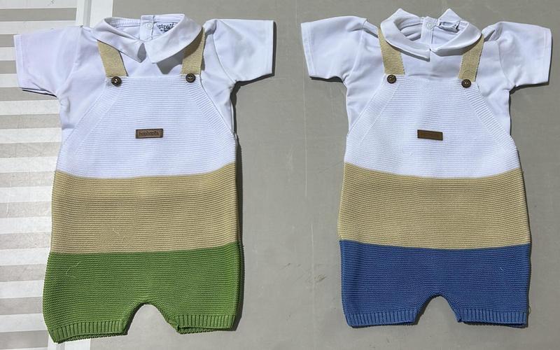 Pagliaccetto fantasia a strisce neonato