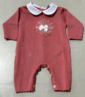 Tutina magenta con dettaglio bianco