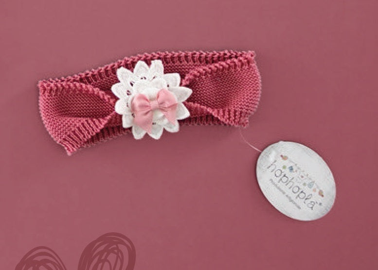 Fascia magenta con ricamo