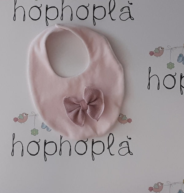 Bavetta con fiocco rosa
