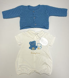 Completo pagliaccetto con cardigan