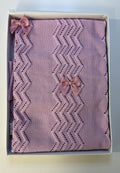 Copertina rosa in filato caldo